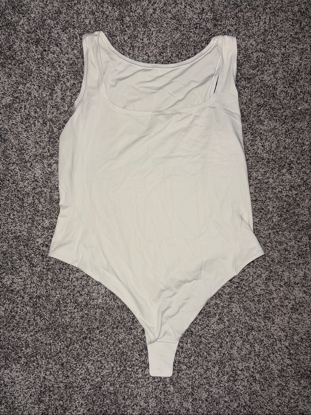 NWOT Nulu square neck tank bodysuit- bone